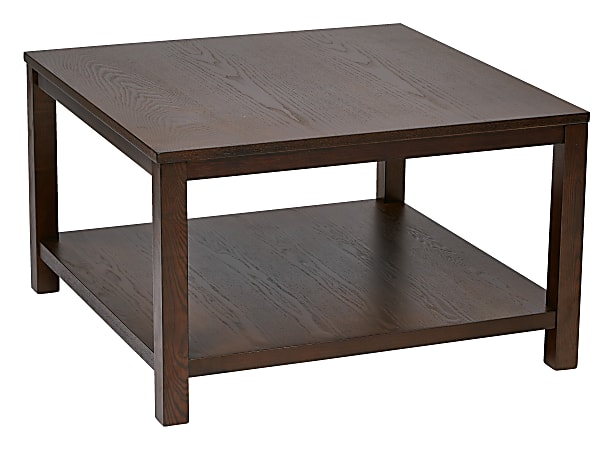 Ave Six Merge Coffee Table, Square, Espresso