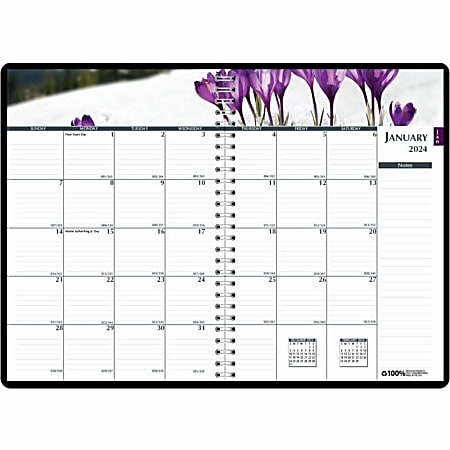 House of Doolittle Weekly/Monthly Calendar Planner, 7" x 10", Earthscapes Gardens of the World, January to December