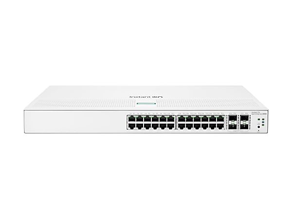 HPE Networking Instant On 1930 24G 4SFP/SFP+ Switch - Switch - L3 - managed - 24 x 10/100/1000 + 4 x 1 Gigabit / 10 Gigabit SFP+ - rack-mountable