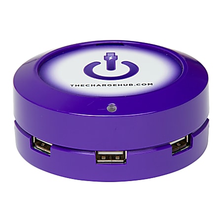 ChargeHub X5 5-Port USB Charger, Purple, CRGRD-X5-006