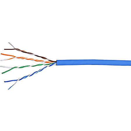 Comprehensive Cat 5e Plenum 350MHz Solid Blue Bulk Cable 1000ft ...