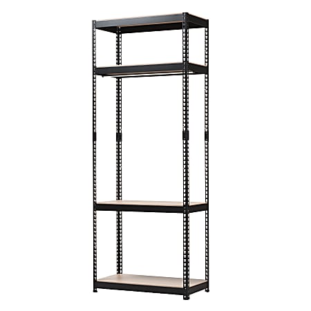 Baxton Studio Arne 4-Shelf Racking Organizer, Black