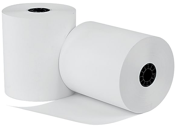 uAccept™ POS Thermal Paper, 3 1/8" x 220', 1-Ply, White, Pack Of 20