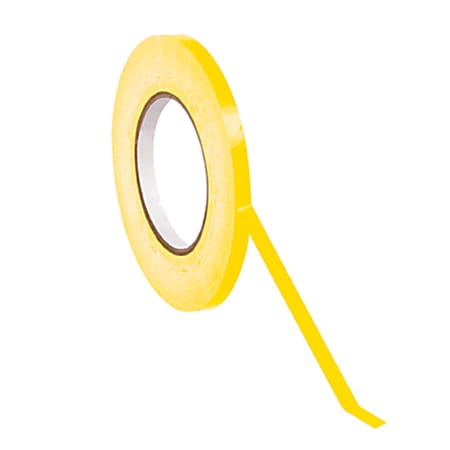 Office Depot® Brand Bag Tape, 3/8" x 180 yds., Yellow, Case of 16