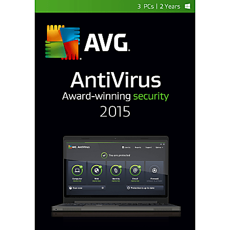 AntiVirus 2015, 3 User 2-Year, Download Version