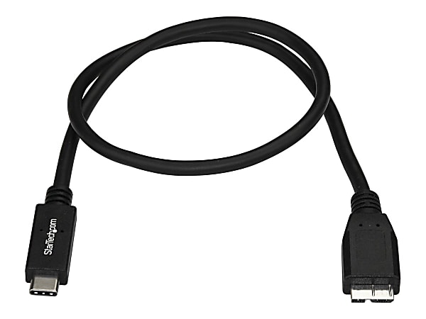 StarTech.com 0.5m USB C to Micro USB Cable - M/M - USB 3.1 (10Gbps)