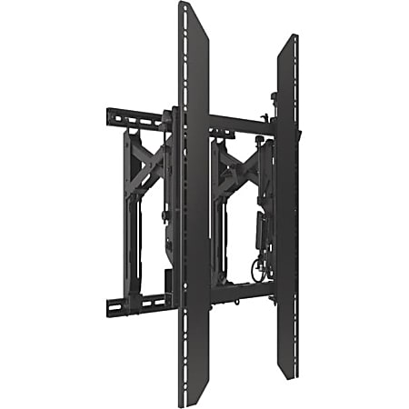 Chief ConnexSys Portrait Video Wall Mount - With Rails - For Displays 40-80" - Black - Mounting kit (mount, wall rails) - for video wall - black - screen size: 40"-80" - strut channel