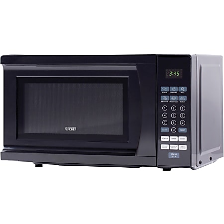 Commercial Chef CHM770B Countertop Microwave Oven, 0.7 Cu Ft, Black