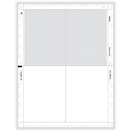 ComplyRight™ W-2 Tax Forms, Pressure Seal, 4-Up (Box With Printed Backer Copy B), V-Fold Duplex, Laser, 11", Pack Of 500 Forms