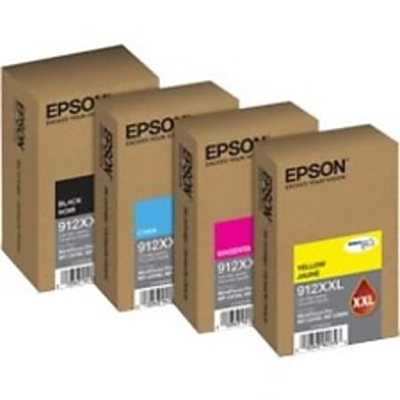 Epson DURABrite Pro 912XXL Original Extra High Yield Inkjet Ink Cartridge - Yellow Pack - 8000 Pages