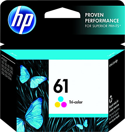 HP 61 Tri-Color Ink Cartridge, CH562WN