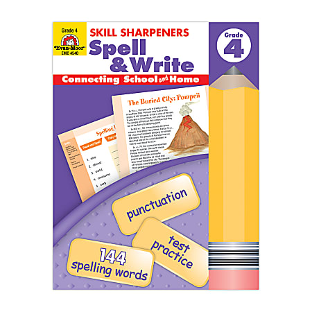 Evan-Moor® Skill Sharpeners Spell & Write, Grade 4