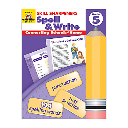 Evan-Moor® Skill Sharpeners Spell & Write, Grade 5