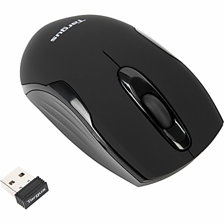 Targus W575 Wireless Mouse - Optical - Wireless - Radio Frequency - Black - USB - 1600 dpi - Scroll Wheel - 1