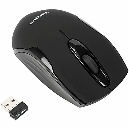 Targus W575 Wireless Optical Mouse, Full Size, Black, AMW575TT