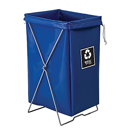 Royal Basket Trucks Hamper, Enviro Hamper Kit, 17"L x 15"W x 30"H, Blue