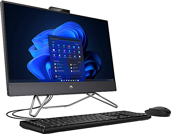HP 24-cb0214 Refurbished All-In-One Desktop PC, 23.8" Screen, AMD Ryzen 3, 8GB Memory, 256GB Solid State Drive, Windows® 11 Home