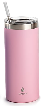 Manna Pink Rubberized Studded Tumbler