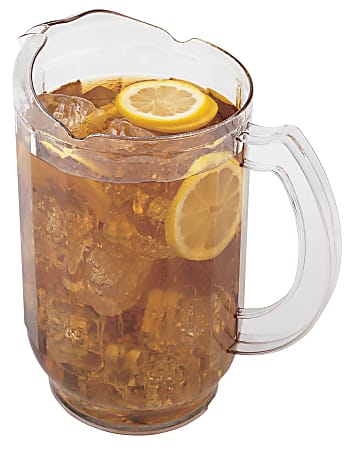 Cambro Camwear® PL60CW135 Pitchers, 60 Oz, Clear, Pack Of 6 Pitchers