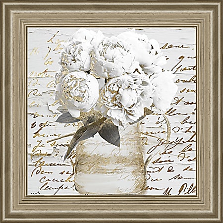 Timeless Frames® Patricia Silver Framed Art, 12” x 12”, Floral