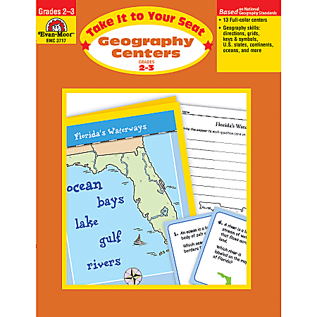 Evan-Moor® Take It To Your Seat Geography Centers, Grades 2-3