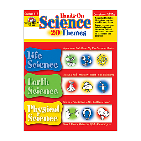 Evan-Moor® Hands-On Science, 20 Themes, Grades 1-3
