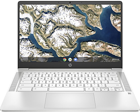 HP 14a-na0010nr Chromebook, 14" Screen, Intel® Celeron®, 4GB Memory, 32GB eMMC, Google™ Chrome OS, 9LL49UA#ABA