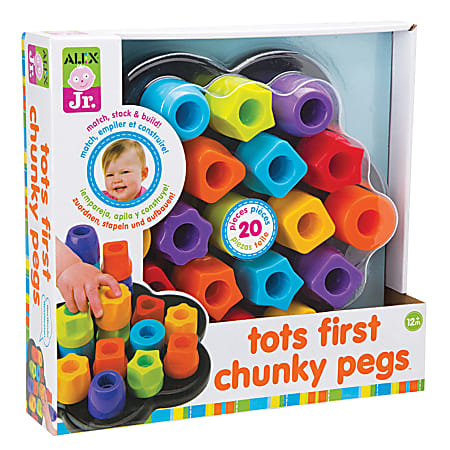 ALEX Jr. Tots' First Chunky Peg Set, Pre-K To Grade 2