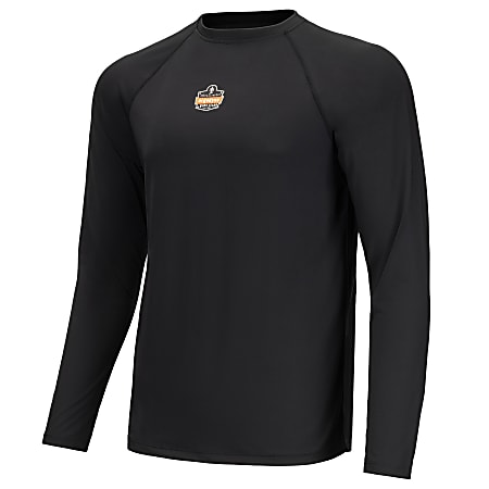 Ergodyne N Ferno 6436 Long Sleeve Lightweight Base Layer Shirt XL Black