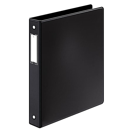 Cardinal® EasyOpen™ 3-Ring Binder With Locking Rings, 1" Round Rings, 60% Recycled, Black