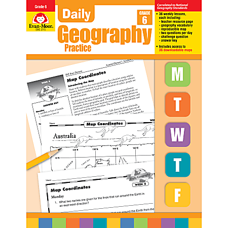 Evan-Moor® Daily Geography Practice, Grade 6