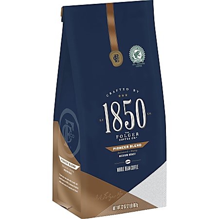 1850 Whole Bean Pioneer Blend Coffee - Medium - 32 oz - 1 Each 1850 Whole Bean Pioneer Blend Coffee - Medium - 32 oz - 1 Each