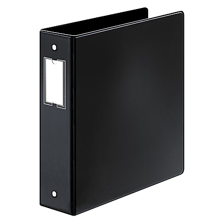 Cardinal® EasyOpen™ 3-Ring Binder With Rings, 2" Round Rings, 60% Recycled, Black