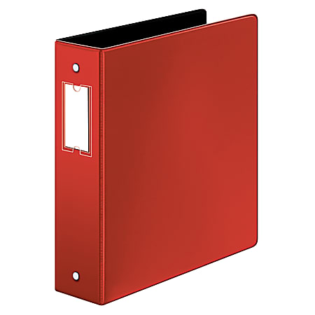 Cardinal® EasyOpen™ 3-Ring Binder With Locking Rings, 2" Round Rings, 60% Recycled, Red
