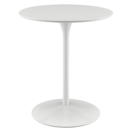Office Star Flower Round Counter Height Table, 36”H x 31-1/2”W x 31-1/2”D, White
