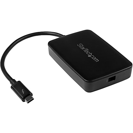StarTech.com Thunderbolt 3 to Thunderbolt 2 Adapter USB C to Mini DisplayPort - USB-C to Thunderbolt 2 - First End: 1 x Type C Male Thunderbolt 3 - Second End: 1 x Female Thunderbolt 2 - 2.50 GB/s - Shielding - Nickel Plated Connector - Black