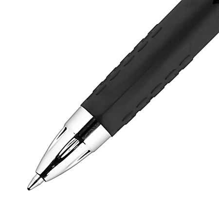 AZGO Ballpoint Pens Black Retractable Ink Writing Pen Office 07mm Ball Point Pen for Journaling (12-Count)