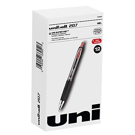uni-ball® 207™ Retractable Fraud Prevention Gel Pens, Medium