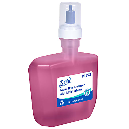 Scott® Pro™ Foam Hand Soap with Moisturizers, Floral Scent, 1.2 L Bottles, Carton Of 2 Bottles