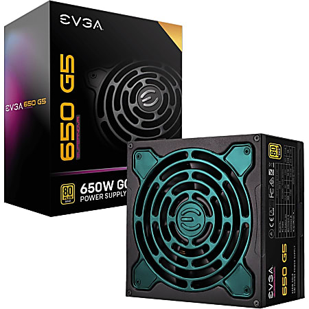 EVGA SuperNOVA 650 G5 Power Supply - Internal - 120 V AC, 230 V AC Input - 650 W - 1 +12V Rails - 1 Fan(s) - ATI CrossFire Supported - NVIDIA SLI Supported - 91% Efficiency