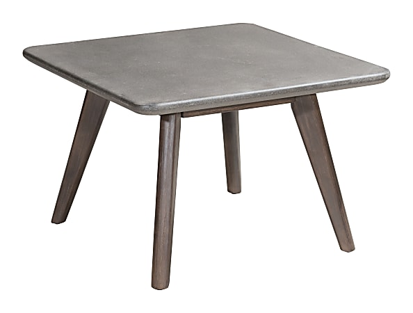 Zuo Modern Daughter Coffee Table, Square, Cement/Natural