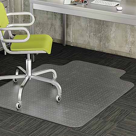 Deflecto® DuraMat Chair Mat For Low-Pile Carpet, Standard Lip, 36"W x 48"D, Clear