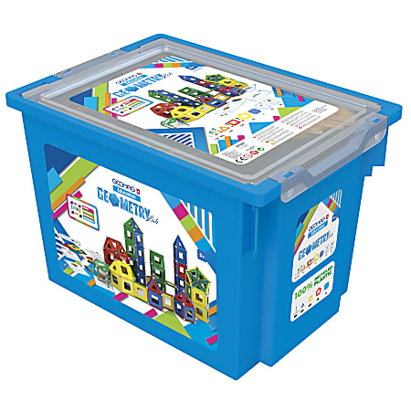 Geomag Geometry Lab, 100% Recycled, Assorted Colors, Grades K-5, Set Of 778 Pieces