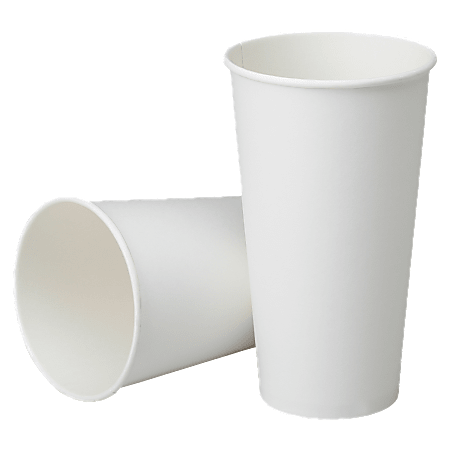 SKILCRAFT® Disposable Paper Cups, 32 Oz, White, Case Of 100 (AbilityOne 7350-01-645-7876)