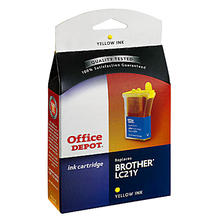 Office Depot® Brand R-LC21YS (Brother LC21Y) Remanufactured Yellow Ink Cartridge
