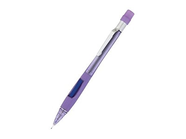 Pentel® Quicker Clicker Mechanical Pencil, 0.7 mm, 2HB Hardness, Refillable, Transparent Violet Barrel