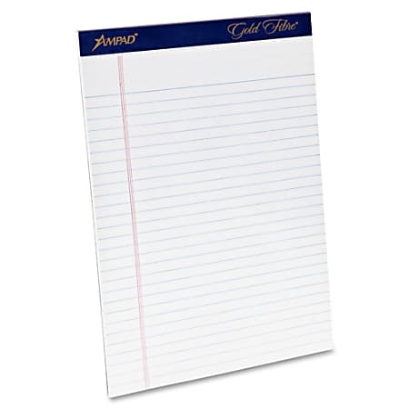 TOPS Gold Fibre Ruled Perforated Writing Pads, Letter