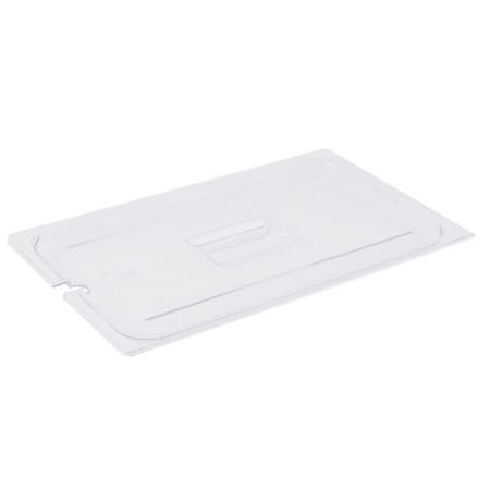 Cambro Full Size Camwear Notched Food Pan Cover, Clear