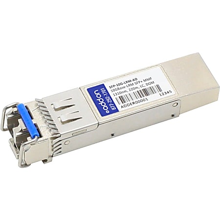 AddOn Cisco SFP-10G-LRM Compatible TAA Compliant 10GBase-LRM SFP+ Transceiver (MMF, 1310nm, 220m, LC, DOM) - 100% compatible and guaranteed to work