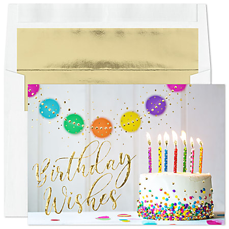 Custom Embellished Birthday Cards, 7-7/8" x 5-5/8",